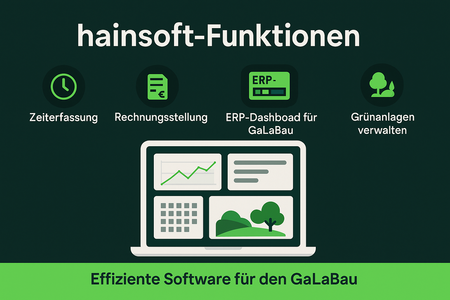Die besten Funktionen von hainsoft für GaLaBau